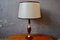 Table Lamp in Leather and Brass, 1960s, Image 1