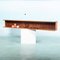 Mid-Century Minimalist Floating U Shelf in Teak from Wilhelm Renz, 1960s 4