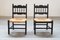 Low Chamber Chairs in Hand Woven Rice Straw, 1960s, Set of 2, Image 1