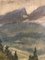 Edoardo de Grada, Paysage des Alpes Suisse, 1923, Oil on Canvas Mounted on Cardboard, Framed 6