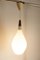 Lámpara colgante Drop de opalino de Holmegaard, años 60, Imagen 10