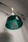 Lampe à Suspension 2 Pièces en Opaline Blanche et Verre Transparent Vert, Italie, 1960s 5