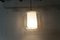 Lampadario doppio in vetro soffiato opalino in ottone e rame, anni '30, Immagine 8