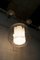 Lampadario doppio in vetro soffiato opalino in ottone e rame, anni '30, Immagine 5