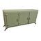 Spanish Mid-Century Sideboard with Three Wooden Doors and Chrome Legs 7
