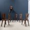 Brutalist Elm Dining Chairs, 1950s, Set of 6 4