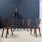 Brutalist Elm Dining Chairs, 1950s, Set of 6, Image 4