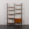 Italian Two Bay Wall Unit with Sliding Door Cabinet and Shelves, 1950s, Image 1
