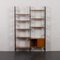 Italian Two Bay Wall Unit with Sliding Door Cabinet and Shelves, 1950s, Image 2