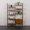 Italian Two Bay Wall Unit with Sliding Door Cabinet and Shelves, 1950s, Image 3