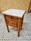 Bedside Table in Bamboo and Marble, 1930s 9