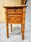 Bedside Table in Bamboo and Marble, 1930s, Image 1