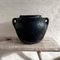 Large Antique Folk Black Ceramic Pot, Balkans 3