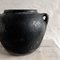 Maceta Folk antigua grande de cerámica negra, Balcanes, Imagen 4