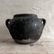 Large Antique Folk Black Ceramic Pot, Balkans 1