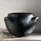 Large Antique Folk Black Ceramic Pot, Balkans 1
