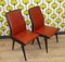 Skai Red Dining Room Chairs, 1960s, Set of 2 1