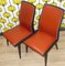 Skai Red Dining Room Chairs, 1960s, Set of 2 3