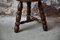 Farmhouse Tripod Stool in Wood, 1960s 3