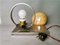 Portuguese Art Deco Iridescent Glass Globe Table Lamp 9