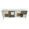 Sideboard with Multicolored Glass Doors, 1980s 2