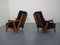 Fauteuils Lounge en Teck, 1950s, Set de 2 5