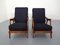 Fauteuils Lounge en Teck, 1950s, Set de 2 2