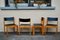 Skandinavische Vintage Stühle aus stapelbarem Holz, 4 . Set 1
