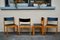 Vintage Scandinavian Stackable Chairs in Wood, Set of 4, Image 1