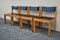 Vintage Scandinavian Stackable Chairs in Wood, Set of 4 6