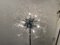 Lámpara de pie Sputnik de vidrio y cromo, años 80, Imagen 3
