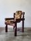 Mesa y sillas de comedor brutalistas de madera, años 70. Juego de 9, Imagen 12