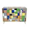 Multicolored Murano Glass Chest, 1980s 1