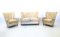 Vintage Ivory Fabric Living Room Set by Paolo Buffa, 1950s, Set of 3 1