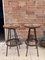 Mid-Century High Bar Stools in Metal and Rattan by Dirk van Sliedregt for Rohé Noordwolde, 1950s, Set of 2, Image 1