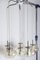 Lámpara de araña en cascada de seis gotas de vidrio ahumado claro, años 60, Imagen 14
