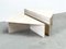 Triangular Travertine Coffee Tables from Up & Up, 1970s, Set of 2 4