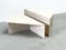 Triangular Travertine Coffee Tables from Up & Up, 1970s, Set of 2, Image 4