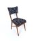 Chaises à Motifs Carrée Noire et Blanche par Ico & Luisa Parisi, 1950s, Set de 4 7