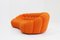 Oranges geschwungenes Bubble Sofa von Roche Bobois 11