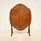 Antique Walnut Flip Top Side Table or Fire Screen, 1900s, Image 5