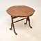 Antique Walnut Flip Top Side Table or Fire Screen, 1900s, Image 1