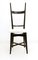 Vintage Black and White Chiavari Chairs in the style of Parisi, 1950s, Set of 2 3