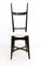 Vintage Black and White Chiavari Chairs in the style of Parisi, 1950s, Set of 2, Image 3