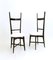 Vintage Black and White Chiavari Chairs in the style of Parisi, 1950s, Set of 2, Image 1