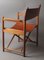 Model 903 Foldable Chair in Saddle Leather and Oak by Kurt Culetto for Horgenglarus, 1960s, Image 10