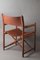 Model 903 Foldable Chair in Saddle Leather and Oak by Kurt Culetto for Horgenglarus, 1960s 16