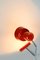 Lampada da tavolo rossa attribuita a Josef Hurka per Napako, anni '60, Immagine 3