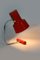 Lámpara de mesa roja atribuida a Josef Hurka para Napako, años 60, Imagen 13