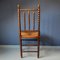 Niederländischer Bobbin Chair mit Rush Sitz, 1930er 4